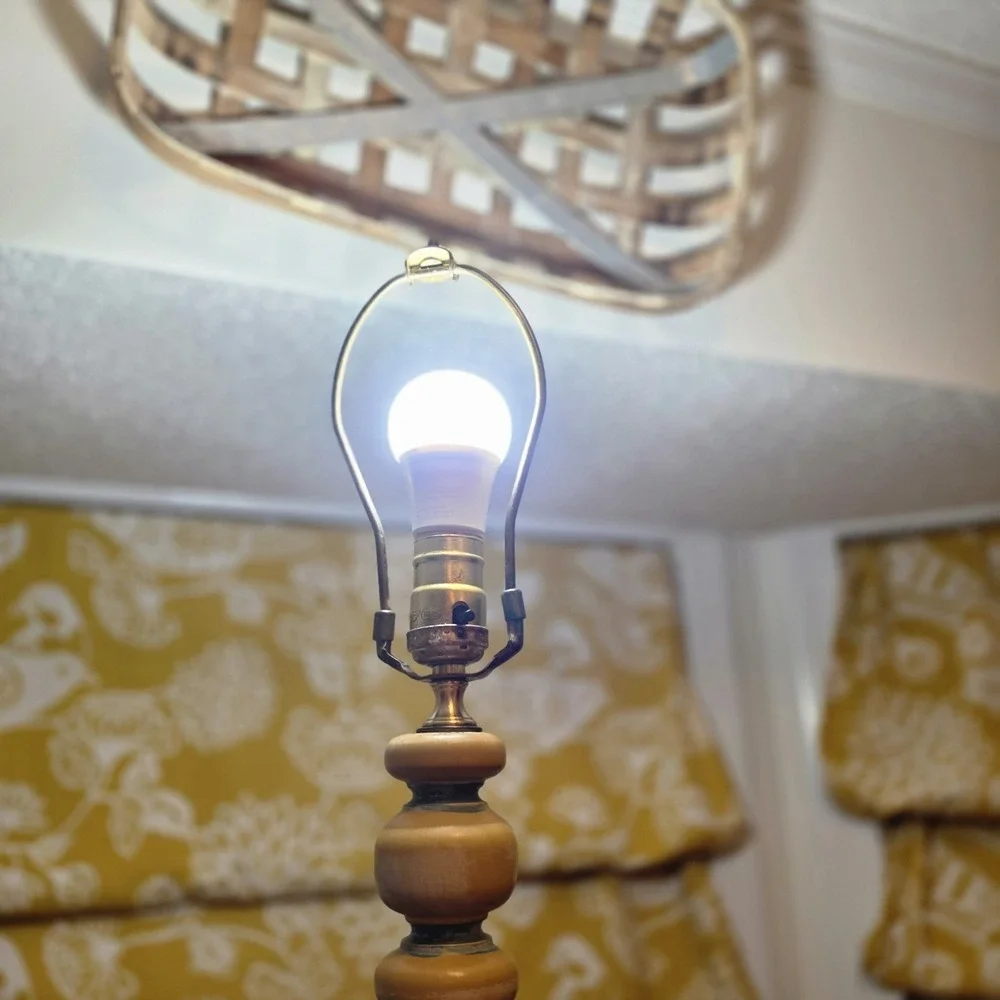 Country Goose Vintage set table lamp & Floor Cottagecore Rustic Retro 80s 90s